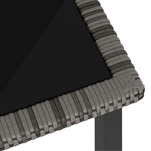 FAMIROSA Tavolo da Pranzo da Giardino Grigio 180x70x73 cm in Polyrattan