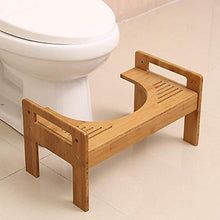 Squatty Potty - Sgabello per WC in legno squatty Potty, per una postura sana sul WC, contro emorroidi e intasamento, altezza regolabile 18-24 cm
