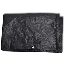 Lechnical Pratico Set di 2 Fodere per mobili da Giardino, Fodera per mobili da Giardino in polietilene Nero, Set 2 Pezzi 250 x 210 x 90 cm (Lunghezza x Larghezza x Altezza) -con 8 Fori