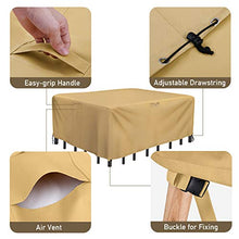 Sunkorto Copertua per Mobili da Giardino Copertura per Tavolo Sedie Panche Divani Patio Terrazza Protezione Anti-UV Impermeabile Anti Vento Pioggia Neve, 600D Tessuto Oxford Resistente (325x224x72cm)