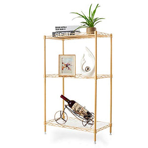 &ripiano di stoccaggio Scaffalature Salotto Cucina Sala studio Camera da letto Scaffale in metallo Metallo a 3 strati Forno domestico Microonde Forno Scaffale Scaffale Balcone Flower Stand Scaffale di