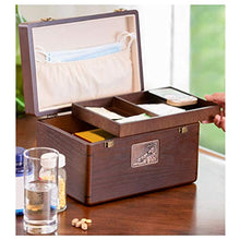 NYKK Portapillole Grande capacità Medicina Box, Portable Storage Box, Elemento della Finestra con Vassoio Staccabile, utilizzato for la Medicina Bagagli, Household Armadietti Farmacia
