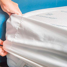 Copri materasso che RINFRESCA il materasso, Cooler è il tessuto rinfrescante adatto per chi soffre il caldo di notte 100% ANALLERGICO. Sovramaterasso - Coprimaterasso COOLER FRESH matrimoniale 165x195