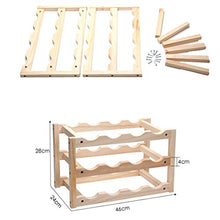 CYQ Portabottiglie per Vino in Legno massello Portabottiglie per Vino da Ristorante Portabottiglie per Vino per Hotel Smoke Portabottiglie per Vino Rosso 46x28x24cm