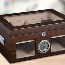 Cigar Box Set Cigar Box Cigar umidificatore umidificata Cigar Box Doppio Strato di Cigar Box Grande capacità Cigar Box Circa 120 Piano di Vernice (Color : Red, Size : 38 * 26.6 * 18cm)