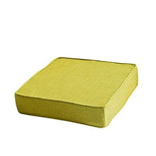 Cuscino del sedile quadrato imbottito, spugna addensare sedia cuscini da patio mobili da pavimento pavimento pala da pavimento pads cibo interno sedia da esterno pads verde 40x40x8cm (16x16x3in) yqaae