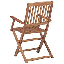 vidaXL Sedie da Giardino Pieghevoli 2 pz con Cuscini Massello Acacia