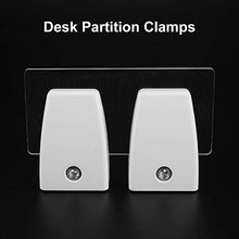 AURALLL 2Pcs / Set Partition Bracket ispessite Lunetta Fissa Clip divisore Morsetto Staffa Escursioni Partition Supporto dello Schermo di segretezza Morsetto divisore starnuto Gaurd