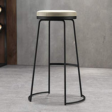Sgabello da Bar Alto, Sgabelli Bar Metallo, Sedie da Bar Alluminio, Sgabelli Alti Bianchi, Backless, con Seduta Imbottita, Industriale in Soggiorno, Sala Feste
