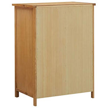Tidyard Armadietto Armadio Credenza Guardaroba Moderno in Legno Massello di Rovere con 5 Cassetti e Anta,Credenza Moderna con Cassetti,Armadietto con Cassetti Moderno 76x52x105 cm