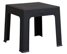 BRIKASA Tavolino Giardino Effetto Rattan Esterno Basso Resina Antares (Antracite)