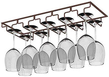 LLT Wine Rack, Cremagliera Della Decorazione Della Parete Della Novità, Wine Rack Ripiano in Vetro Calici Goblet Rack Sotto Mensola Ferro Rivestimento Attaccatura Del Supporto Di Cremagliera Di Bronz
