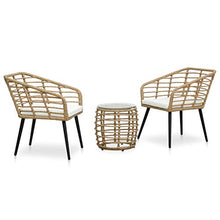 FAMIROSA Set da Bistrot 3 pz in Polyrattan Rovere-8577