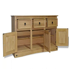 Credenza con cassetto, armadietto in stile industriale, con anta e mobile d'ingresso, con vano per soggiorno, ingresso, camera, soggiorno, 132 x 43 x 78 cm