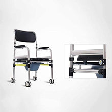 Goccia Braccio da Toilette con Sedile e Schienale Imbottiti, Goccia Le Armi for Un Facile trasferimento, Stand Alone Bed Side Commode e Over The Commode igienici