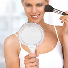 Silk'n MirrorLumi - Specchio a LED per Uso Manuale o su Base - Ingrandimento Fronte/Retro: 1x e 5x - Bianco - 1 Pezzo