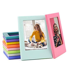 Portafoto - Portafoto magnetico Frigo Mini Portafoto 3 pollici Magnete per frigorifero(Rosa)