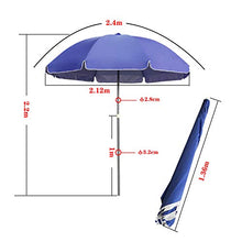 JPENG Sunproof UV Ombrellone Portatile Pieghevole Ombrellone da Giardino Rosso Blu Outsunny Ombrellone Esterno Tondo Ombrello Parasole,2m,2.4m
