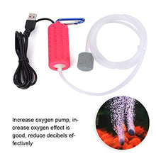 SALUTUYA Acquario Silenzioso Pompa di Ossigeno Pompa di Ossigeno Serbatoio di Pesce Pompa di Ossigeno USB per Acquario Pompa di Ossigeno Muto Ricarica Aumentare la Pompa di Ossigeno(USB Air Pump)