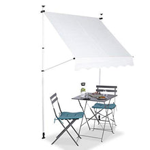 Dioche Tenda da Sole, 1,5-4 x 1,2 M, Regolabile, Impermeabile, Protezione Raggi UV, per Il Balcone, con Manovella, Tendalino per Esterno, Giardino, Balcone Terrazza