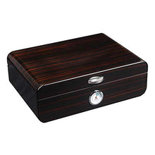 Humidor for sigari - Scatola for sigari in legno massello di sigari Humidor for sigari in legno di cedro Scatola for sigari lucidi in legno massello con igrometro Dimensioni: 28x20x10cm Cedro spagnolo