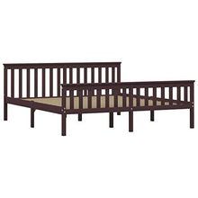 SKM Giroletto con 4 Cassetti Marrone Scuro Legno di Pino 180x200 cm (47.25kg)