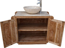 Guru-Shop Lavabo, Lavabo, Marmo Bianco Antico - Modello 1, Marrone, 80x96x52 cm, Lavabi, Lavabi Vasche da Bagno