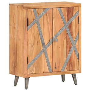 vidaXL Credenza 60x30x75 cm in Legno Massello di Acacia