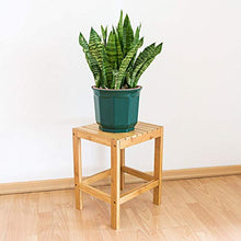 Relaxdays Sgabello, 40 X 28 X 32 cm, bambù, Marrone