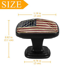 Bandiera americana 1 Pomelli per Porta Set di 4 Pomelli per Mobili Manopole per Cassetti Cucina Armadio Vetro