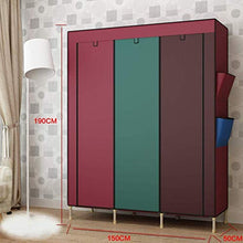 TWDYC Armadio Semplice Gabinetto Steel Tube Bold Ispessimento casa Assemblea Armadio Guardaroba Dormitorio