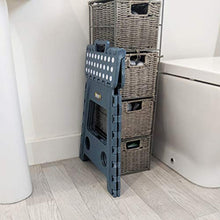 PopStep - Sgabello pieghevole, misura XL, altezza 39 cm, con piano antiscivolo Compatto e facile da riporre, perfetto per la cucina e il bagno.