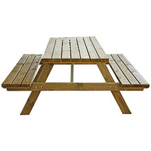 VERDELOOK PIC Nic, Tavolo con panche in Legno impregnato 180x120x70 cm