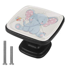 Elefante carino 4 PCS Pomelli per Porta, Pomolo per Mobile, Pomelli per Mobili con Viti, Maniglia per Armadietto, Pomelli per Porta, Pomelli per Cassetti per Porta, Armadio, Cassetto e Credenza