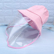 Amosfun Cappello di Protezione Protettivo Scudo Integrale Cappello da Sole Estivo Cappello da Pescatore Cappello Antiappannamento Visiera per Esterno (Adulti Rosa)