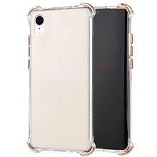 Robinsoni Cover Compatibile con iPhone XR Clear Silicone Transparent Cover Airbag a Quattro Angoli AntiGraffio Antiurto Protactive Cover Ultra Sottile Morbido Bumper Resistente Case Oro Rosa