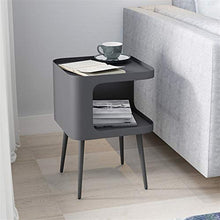 Comodino,Tavolino Laterale Tavolino Frontale, Comodino da Camera da Letto, Tavolo Finale Completamente Assemblato, Squarettabile con Vano Portaoggetti Aperto Ha 4 Gambe (Color : White)
