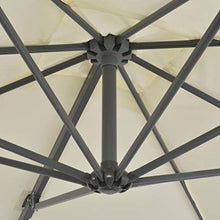 Festnight Ombrellone a Sbalzo con Palo, Ombrellone Giardino Parasole in Alluminio 250x250 cm Sabbia