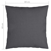 Buyounger Cuscini Decorativi 4 pz Antracite 60x60 cm in Tessuto
