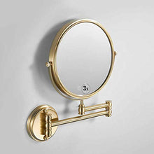 Specchio Ingranditore, Specchio da Trucco, Bagno 3X Ingrandimento Doppio Lato, 20 cm Doppio Faccia Specchio a Parete, Specchio da Parete Girevole e Rotondo, Allungabile, per Bagno, Spa, Hotel
