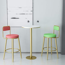 Sgabello Alto, Sgabello da Bar, Schienale, Sedia da scrivania, seggiolone per Uso Domestico, Sgabello da Bar Semplice e Leggero, Sedia da Bar