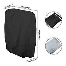CHEYLIZI Copertura per Sedia Pieghevole e Reclinabile, all'aperto Tessuto Oxford Traspirante Impermeabile e Resistente ai Raggi UV per Sdraio da Giardino (Grey)