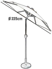 SHANCL Ombrellone Ombrelloni Ø 7ft Patio Mercato Umbrella - Giardino all'aperto ombrellone Tavolo w Regolazione/Tilt, Tessuto Resistente allo sbiadimento (Color : Winred)