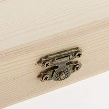 Fenteer Piccola Cassa di Legno/Portagioie in Legno/Arte Artigianale per Decoupage Non Verniciata