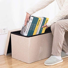 KLFD Un Set di 2 Sgabelli Multifunzionali Comò Cassettiera Armadio Organizer Scatole Portaoggetti con Coperchi Cucina Camera da Letto Domestica Cestini Portaoggetti Contenitori,Grigio,49 * 31 * 31cm