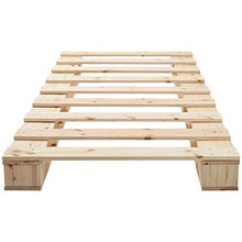 belupai Telaio letto in legno di alta qualità con supporto a lamelle, in legno naturale, 90 x 200 cm