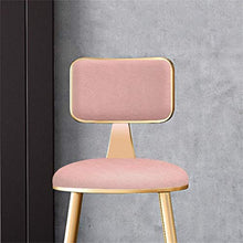 GYPPG Sgabelli Bar Moderni Altezza 65 cm / 75 cm con Seduta in Ecopelle, sedie Pranzo Alte con Schienale per Cucina, Pub, caffetteria, Rosa Romantico