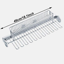 BGH Armadio Estraibile 11 del Legame della Cinghia Rack di stoccaggio, Guardaroba Holder Legame con saliscendi, Armadio Rack di stoccaggio-47 Centimetri