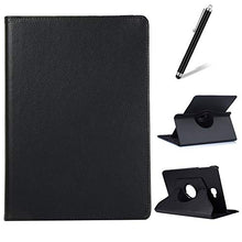 Artfeel Cover per Samsung Galaxy Tab A 10.1 2016 T580/T585,Girevole 360 Gradi di Rotazione Supporto Custodia,Visualizzazione Multi-Angolo Sottile Leggero PU Pelle Flip Cover,Nero