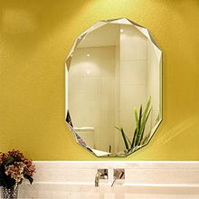 WZP Specchio Parete Smerlato Senza Cornice Specchio A Muro per Bagno Lucido Smussato Specchi Decorativi 5mm per Bath Vanity Bedroom (Size : 50x70cm)